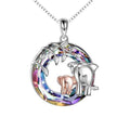 Circle Crystal Tree Of Life Necklace
