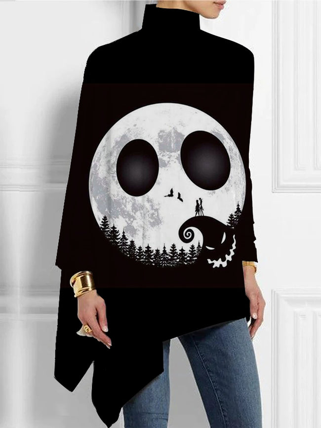 Women's Skull Casual Long Sleeve Blouse Top