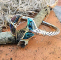 Abalone Shell Mermaid Tail Bangle Bracelet