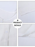 Women's Casual Dress Shirt Dress Linen Dress Mini Dress Blue Purple Pink Short Sleeve Pure Color Spring Summer V Neck Basic Daily Weekend Loose Fit Linen S M L XL XXL 3XL