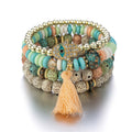 Hippie bohemian tassel bracelet