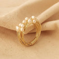 Wrapped Natural Pearl Ring