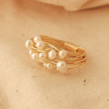 Wrapped Natural Pearl Ring