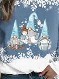 Womens Christmas Crewneck Long Sleeve Sweatshirts