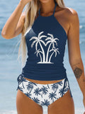 Vacation Coconut Tree Print Swimsuit