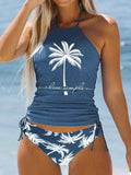 Vacation Coconut Tree Print Swimsuit