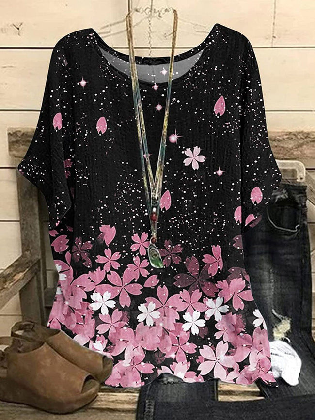 Women's Floral Print Casual Top