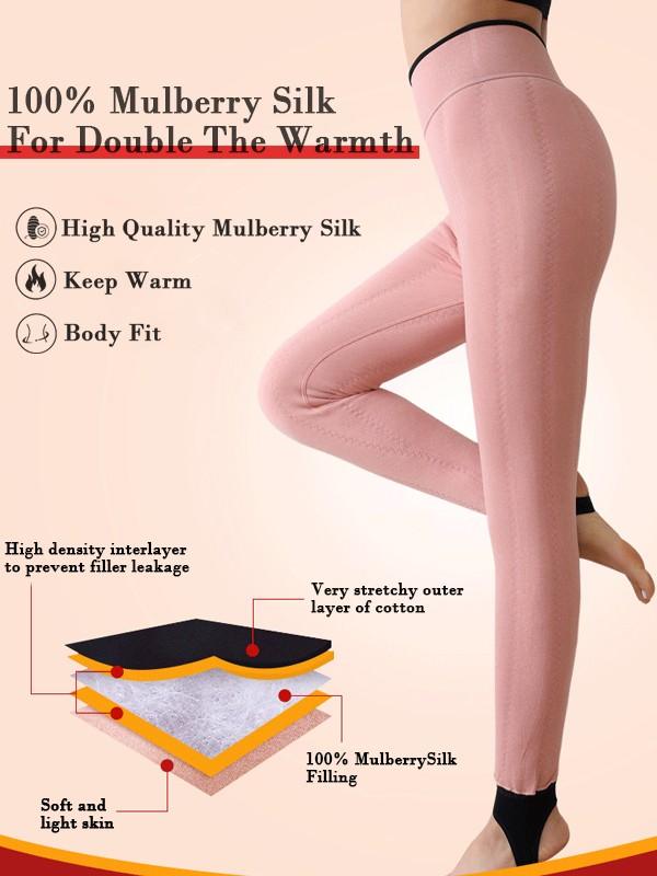 Women's Autumn And Winter Plus Size Warm Silk Plus Velvet Thick Leggings