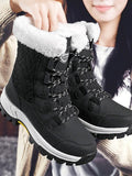 Women's Snow Boots Outdoor Travel Thickened High-top Plus Velvet Thickened Shoes