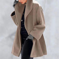 Women's retro minimalist  Casual Long Coat