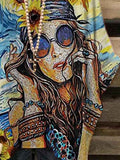 Women's Hippie Printed Casual Top