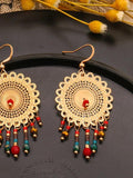 Court Style Earrings Vintage Gold Tassel Earrings