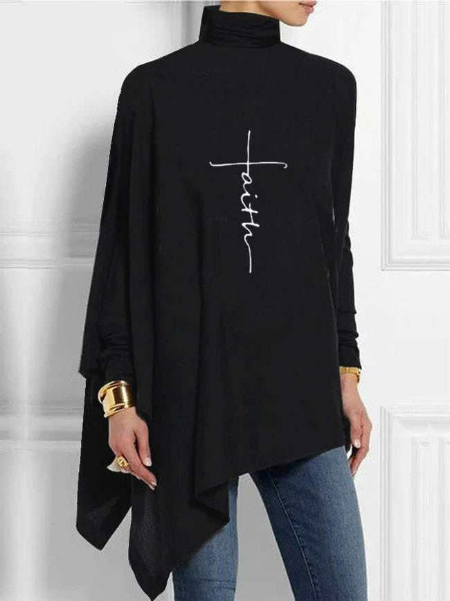 Women Long Sleeve  vintage print  blouse Top