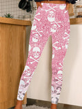 Women's Vintage Sequin Leopard Patchwork Print Casual Stretch Pants