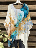 Women's Marble Gradient Artistic Casual Top