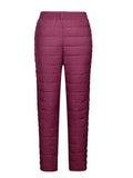 Women's Middle-aged And Elderly Winter Down Thickened Double-Sided Straight Warm Pants