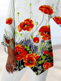 Women's floral print  Long sleeves Casual