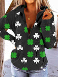 Women's Clover Print Sweatshirt