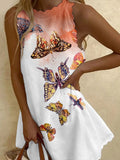 Women's Cotton Butterfly Midi Dress