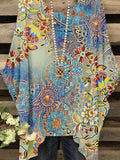 Women's Vintage Mandala Art Print Casual Top