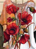 Women's Flower Printed Casual Top