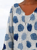 Women's Polka Dot Print Vintage Casual Top