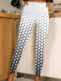 Women's Geometric Gradient Print Casual Stretch Pants