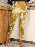 Women's Vintage Merry Christmas Print Casual Stretch Pants