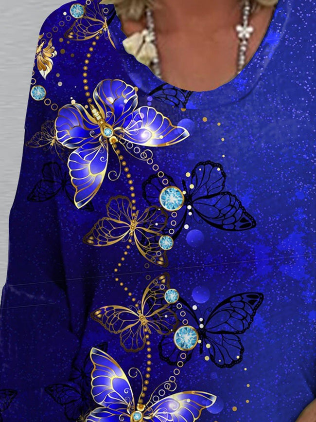 Women's Butterfly Art Casual Top
