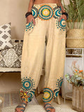 Women's Vintage Mandala Print Lounge Pants