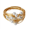 Wrapped Natural Pearl Ring